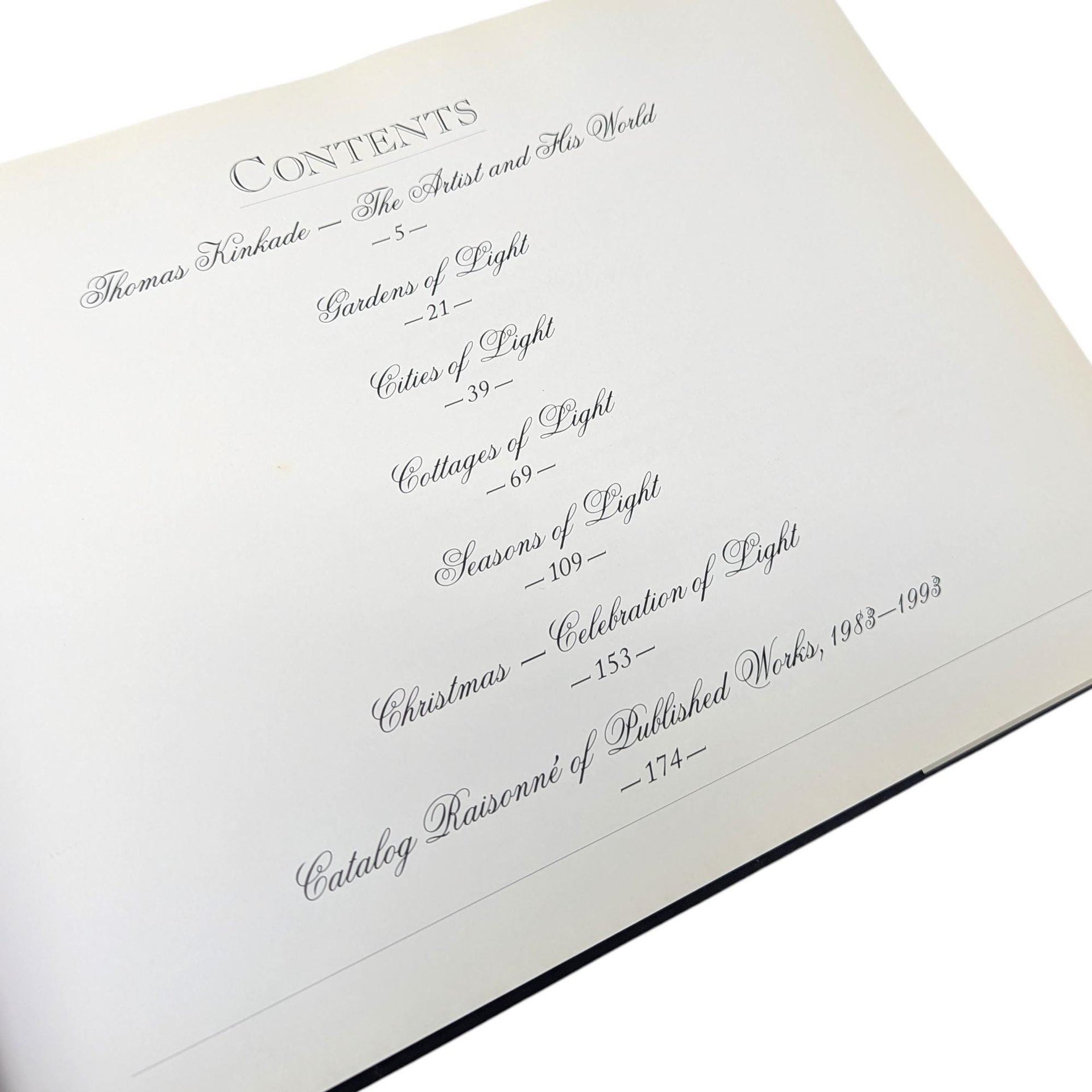 1993 Thomas Kinkade Painter of Light Hardcover Art Book