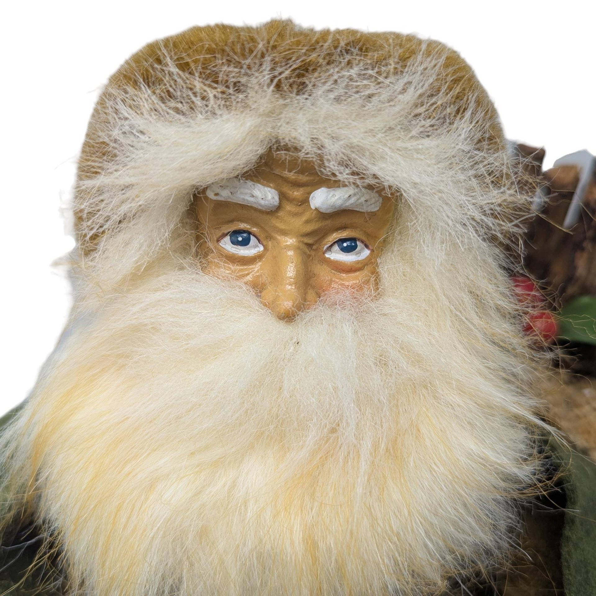 Vintage Woodsman Santa Clause Cloth Figure