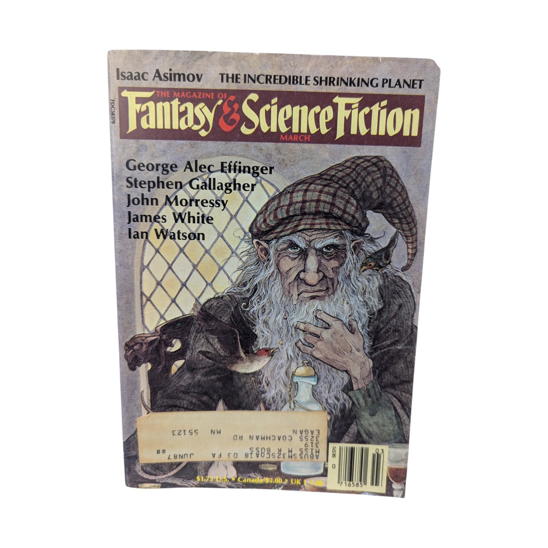 Set of 6 Vintage Fantasy and Science Fiction Magazines