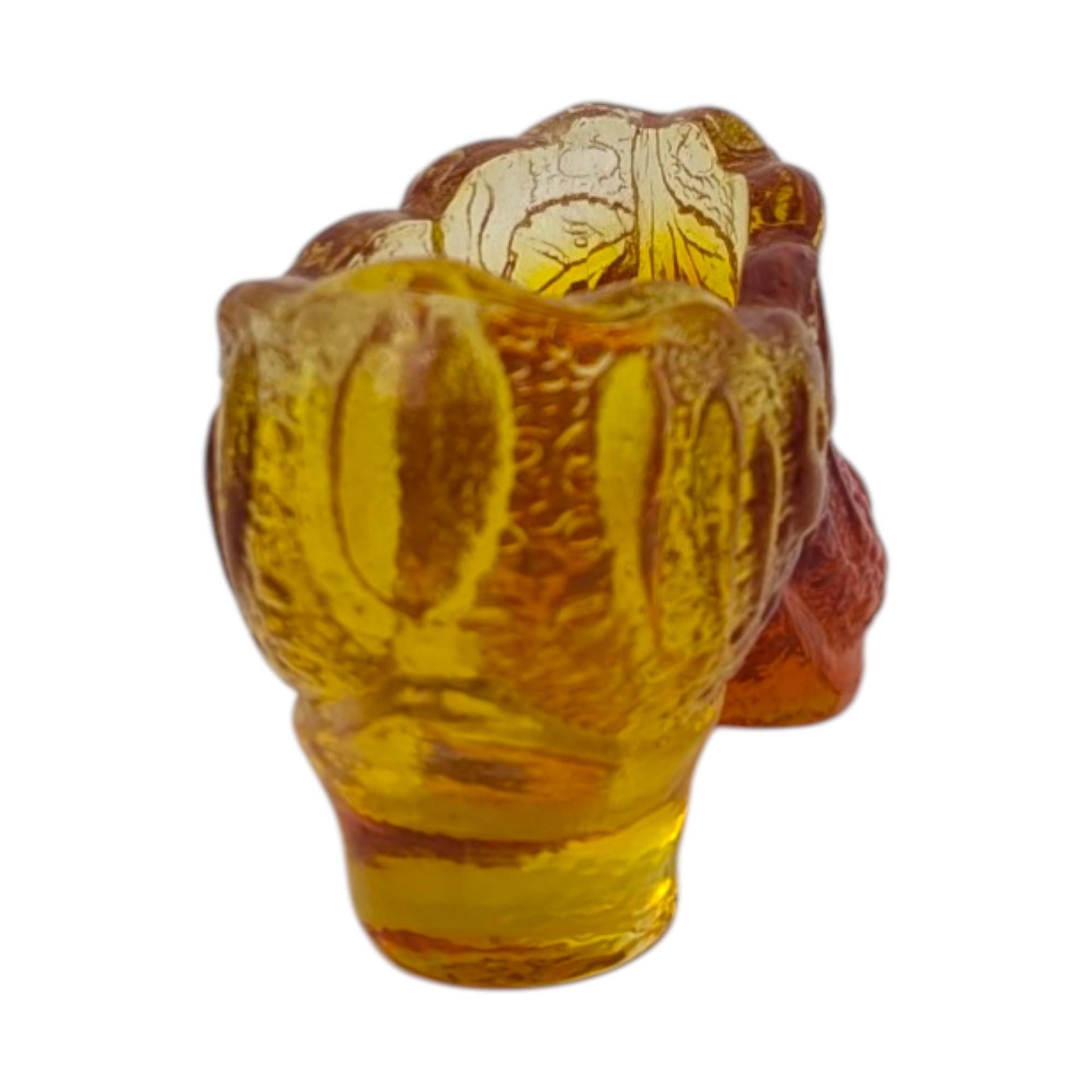 Vintage Fenton Amberina Glass Shoe