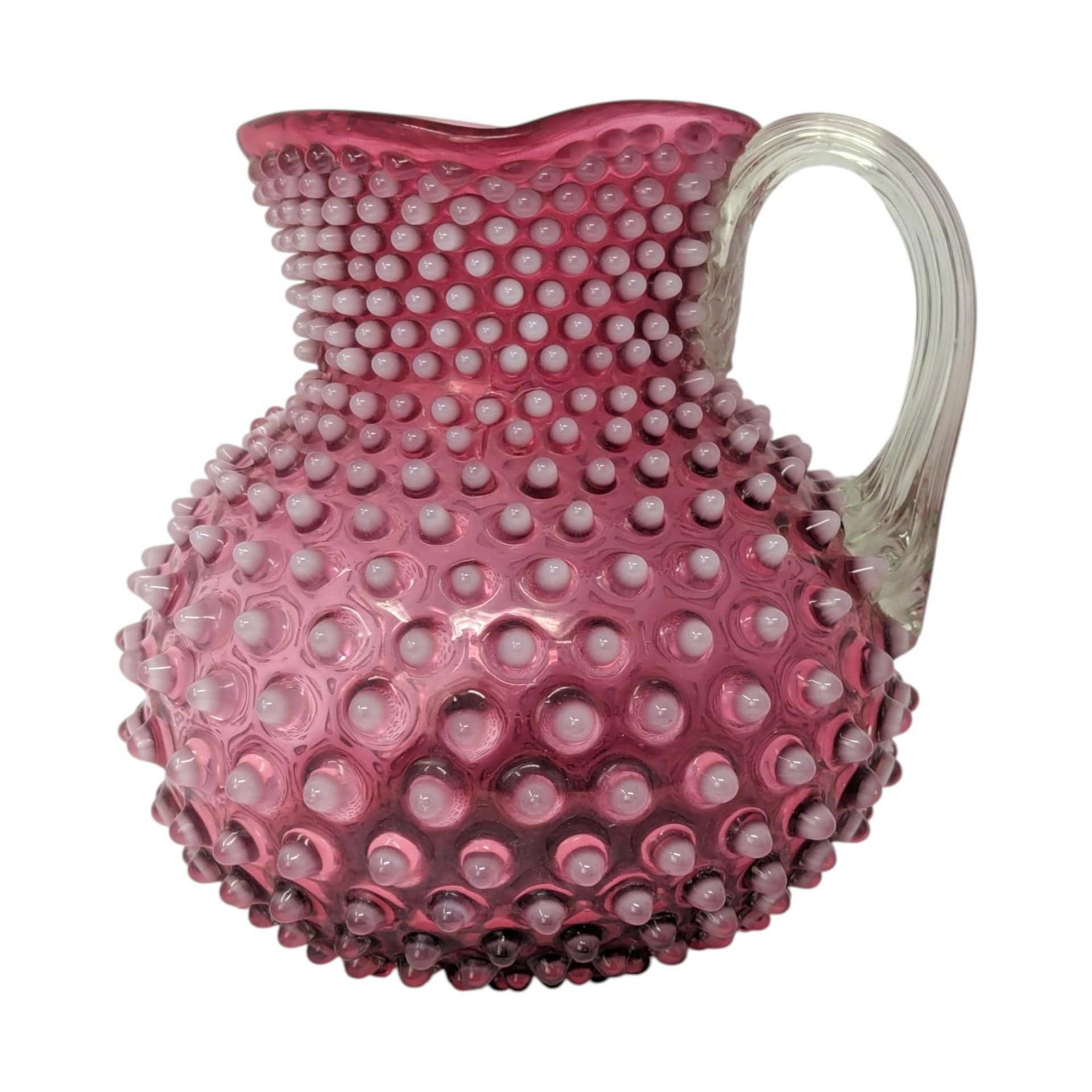 Victorian Hobbs Brockunier Cranberry Pitcher
