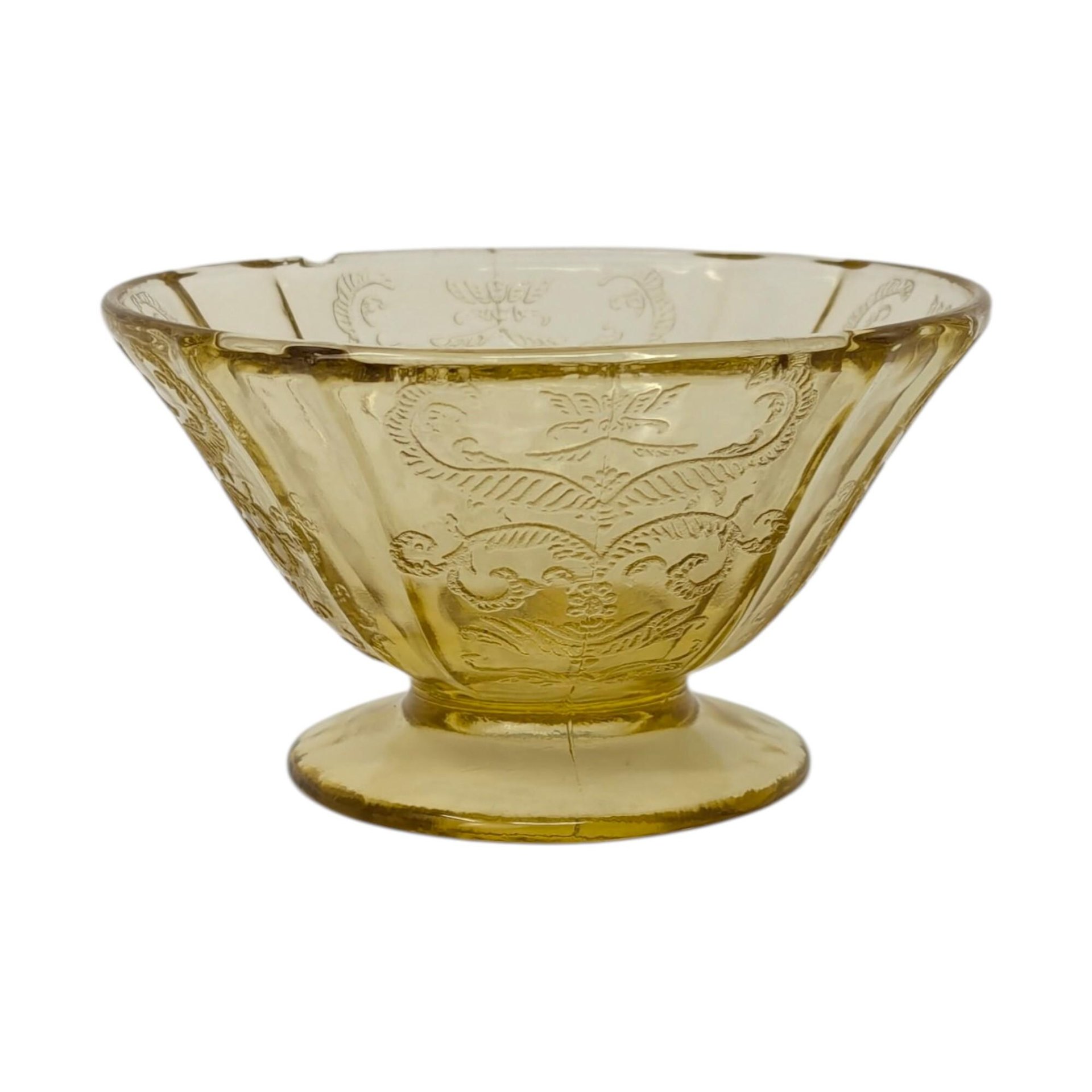 1930s Madrid Amber Sherbet Set of 6