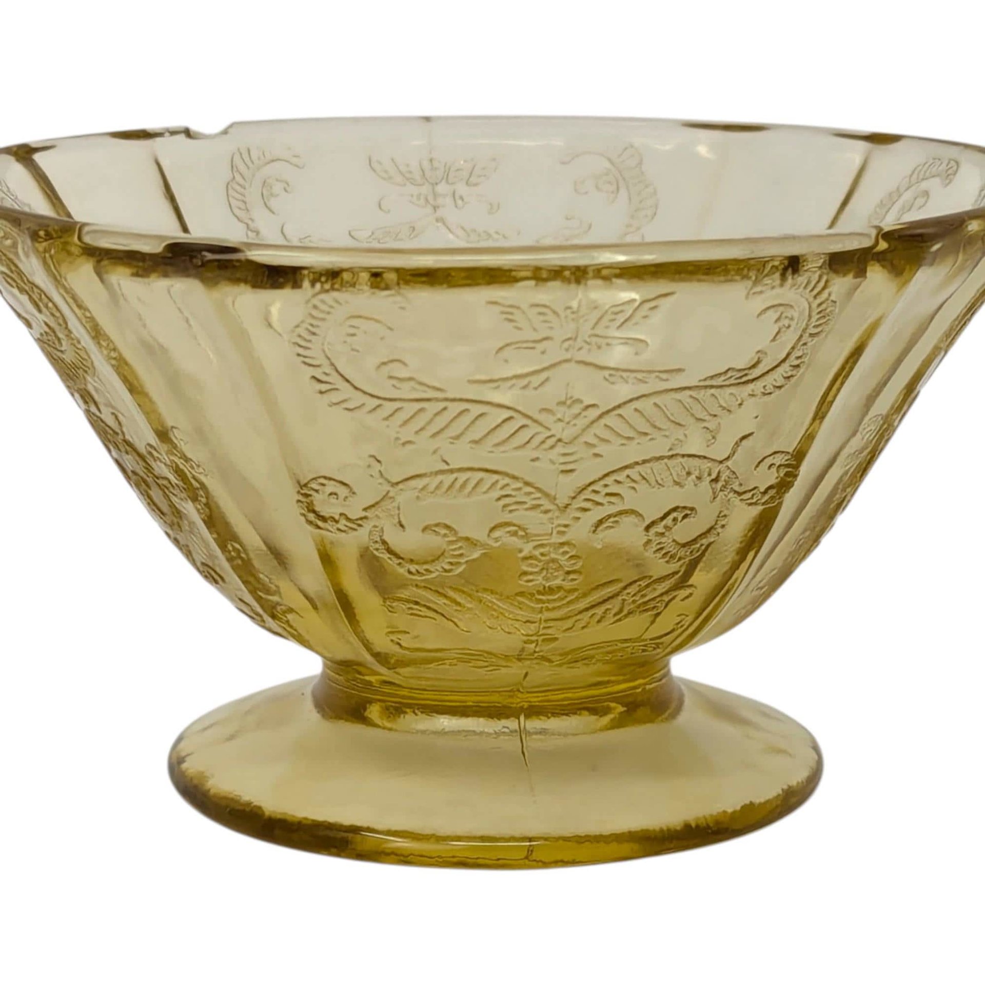 1930s Madrid Amber Sherbet Set of 6