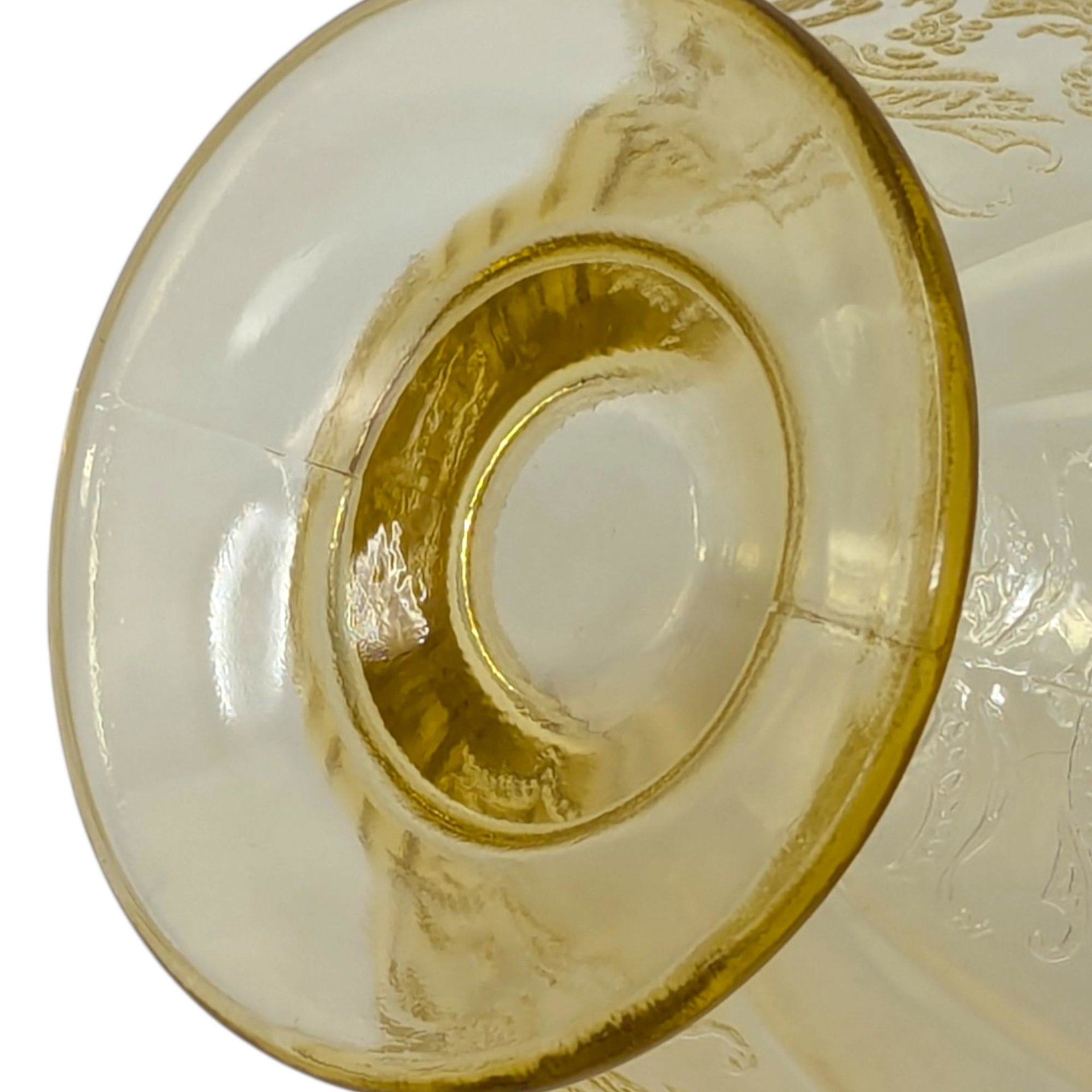 1930s Madrid Amber Sherbet Set of 6