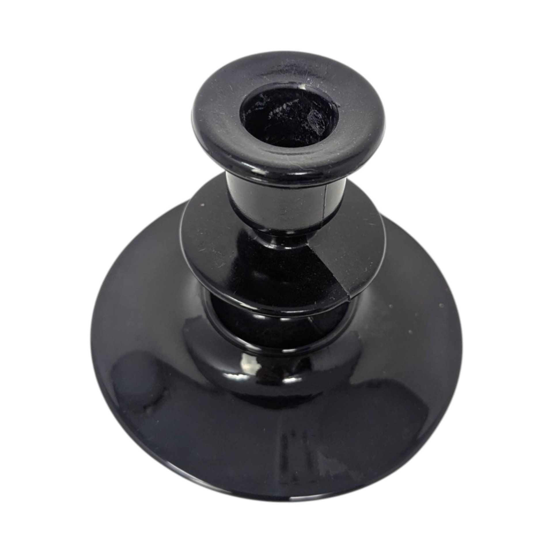 Vintage Black Amethyst Candle Set