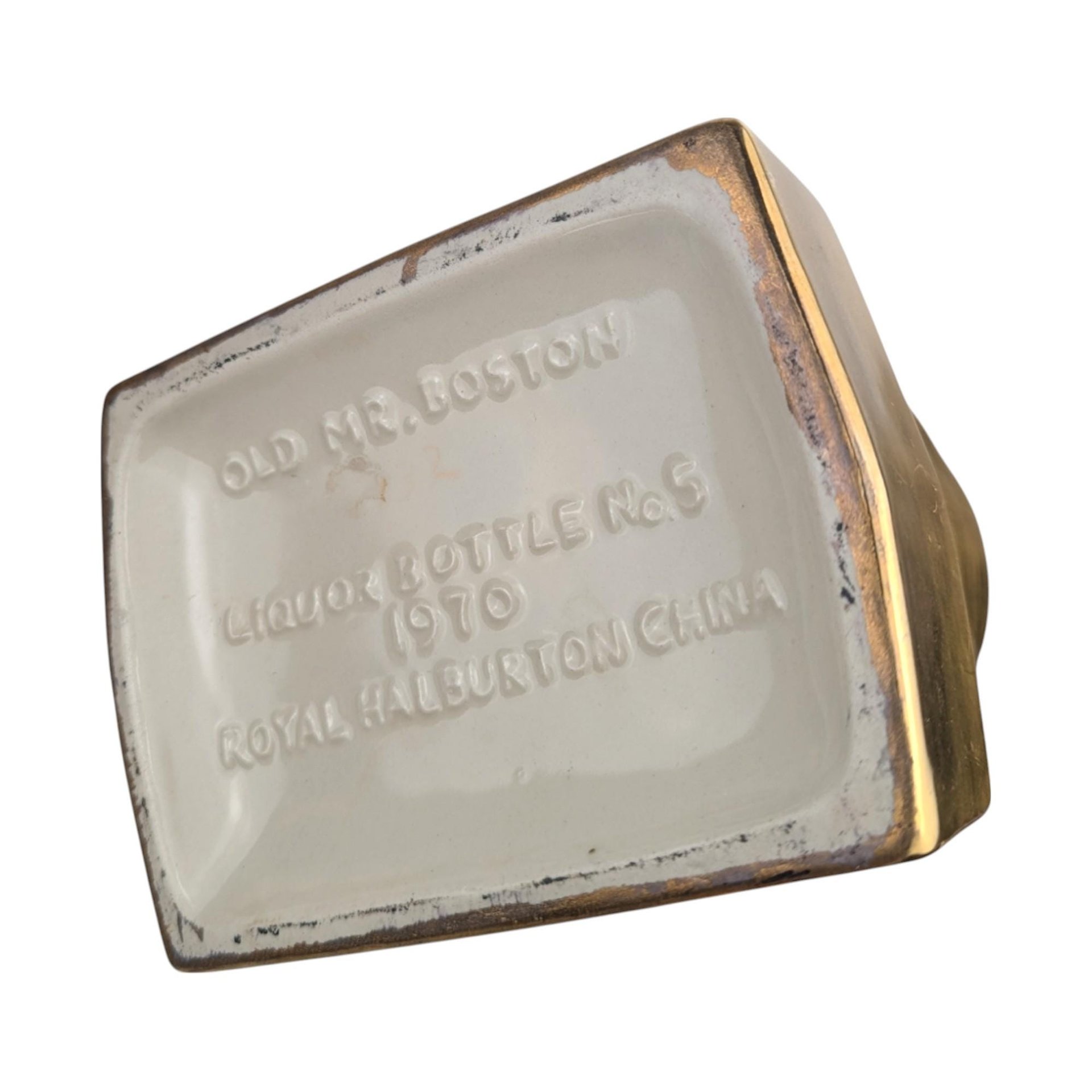 Vintage Old Mr. Boston Gold Decanter