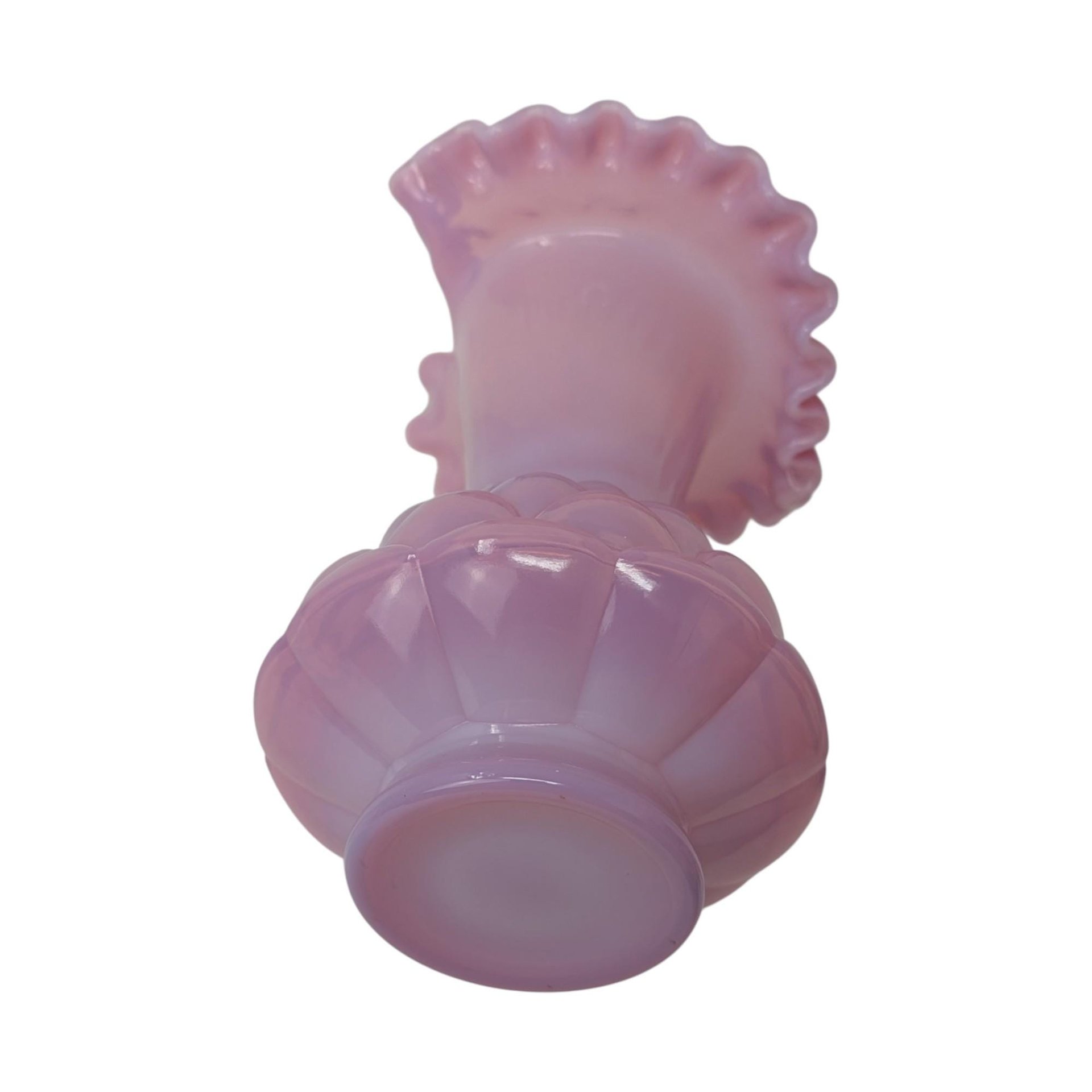 Vintage Fenton Plum Opalescent Jack in the Pulpit Vase – Jacqueline Art Glass Decor