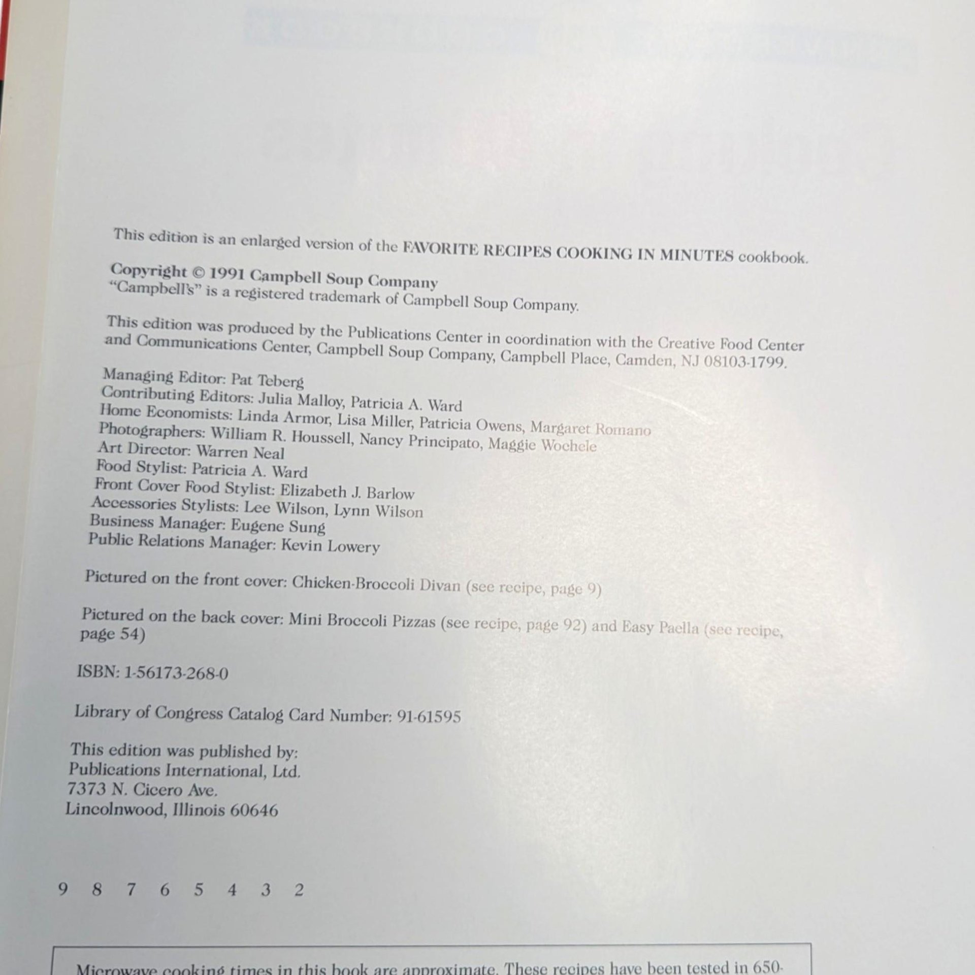 1991 Campbell's Cooking in Minutes