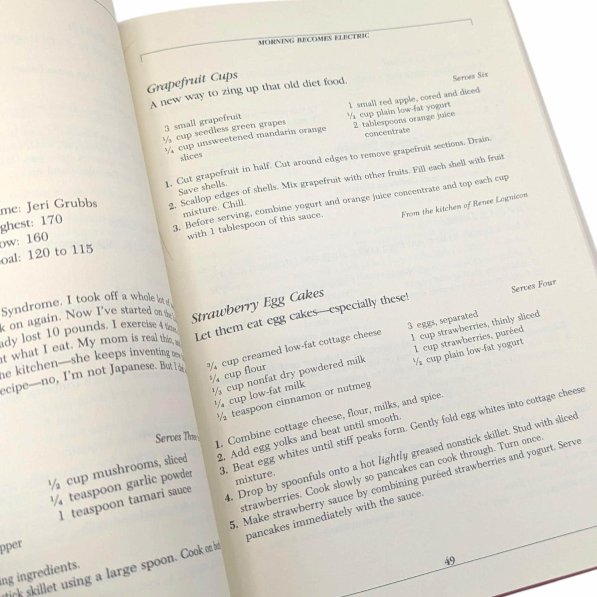 1982 Richard Simmons Never Say Diet Cookbook