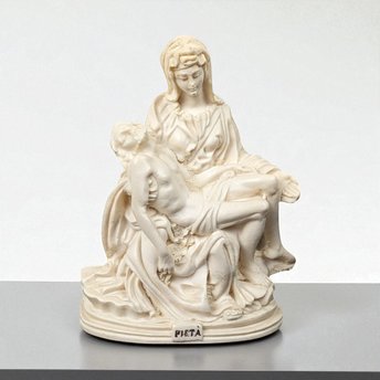Vintage Italian Pieta Statue, Michelangelo Inspired Sculpture, Religious Figurine, Mary and Jesus Sculpture, Catholic Art, Home Altar Decor