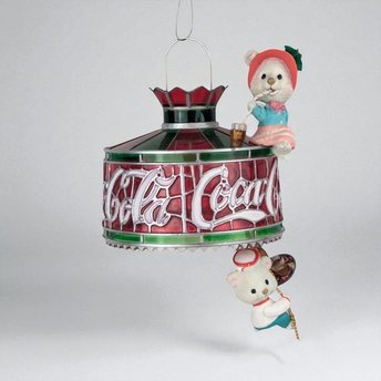 1993 Coca-Cola "Light Up Your Holidays" Ornament | Mice Ornament | Light-Up Christmas Ornament | Coke Collectible