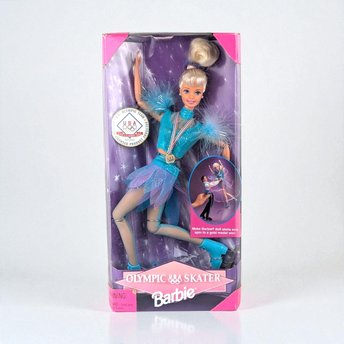 1997 Olympic Skater Barbie Doll, Vintage Barbie, Collectible Barbie, Olympic Barbie, Gift for Barbie Collector