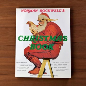 1993 Norman Rockwell's Christmas Book, Hardcover, Vintage Holiday Book, Gift for Art Lovers