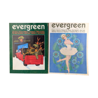 1967-68 Evergreen Magazine Pair, Vintage Literary Journal, Counterculture Publication, Beat Generation Collectible