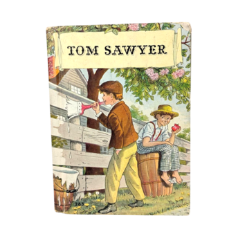 Vintage 1938 Tom Sawyer Book, Samuel Clemens Abridged Edition, Classic Children's Literature, Gift for Book Lovers