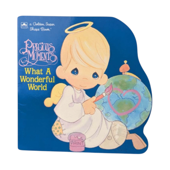 1992 Precious Moments Book, What a Wonderful World Golden Book, Collectible Children's Book, Gift for Nursery