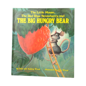1984 Little Mouse Strawberry Bear Hardcover, Don & Audrey Wood, Illustrated Children's Book