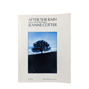 1990 Jeanne Cotter Piano Music Book, After the Rain Solo Piano Sheet Music, Vintage Gift for Pianist, Instrumental Music Collection
