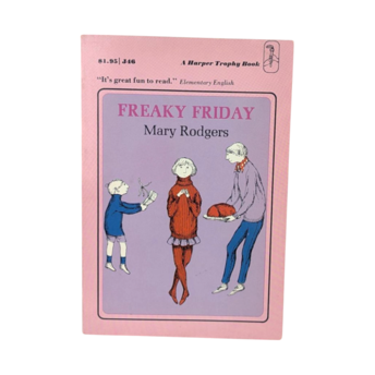 1973 Freaky Friday, Mary Rodgers, Vintage Softcover, Children's Book, Gift for Young Adults