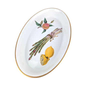 Vintage 1961 Royal Worcester Evesham Gold Oval Baking Dish, 11 Inch Oven to Table Ware, English Porcelain Casserole Server