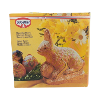 Vintage Dr. Oetker Easter Bunny Baking Mold with Box, Hasenbackform Cake Pan, Collectible German Bakeware for Spring Holiday