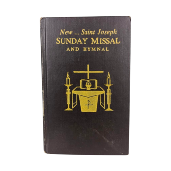 Vintage 1968 New Saint Joseph Sunday Missal Hymnal, Catholic Mass Book, English Liturgy, Vatican II Era