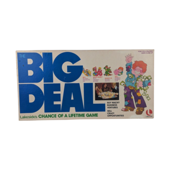 Complete 1977 The Big Deal Board Game by Lakeside, Unpunched Chips, Vintage 70s Family Game Night, Wacky Business Collector Game