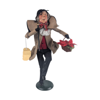 Vintage 1994 Byers' Choice Happy Scrooge Figure, A Christmas Carol Dickens Character for Holiday Decor