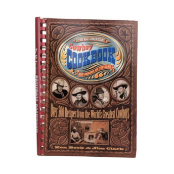 Vintage 1995 The All-American Cowboy Cookbook, Spiral Bound Western Recipes, Chuck Wagon & Grilling Cookbook, Father's Day Gift for Dad