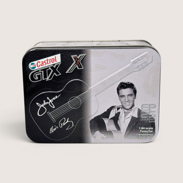 2002 Castrol Metal Elvis Presley John Force Tin Car Set