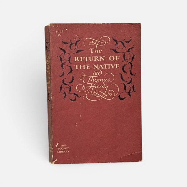 Vintage 1954 Pocket Library edition of The Return of the Native by Thomas Hardy with red cover.