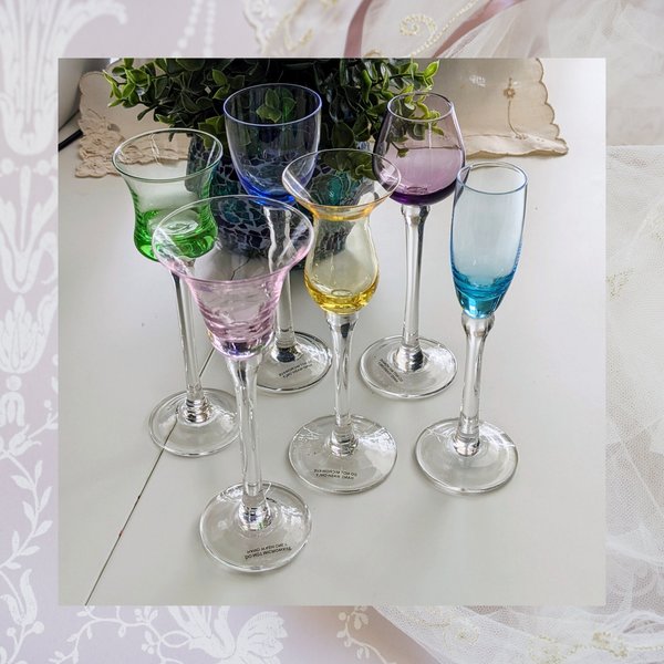 Lenox Assorted Color Gems Cordial Glasses set of 6