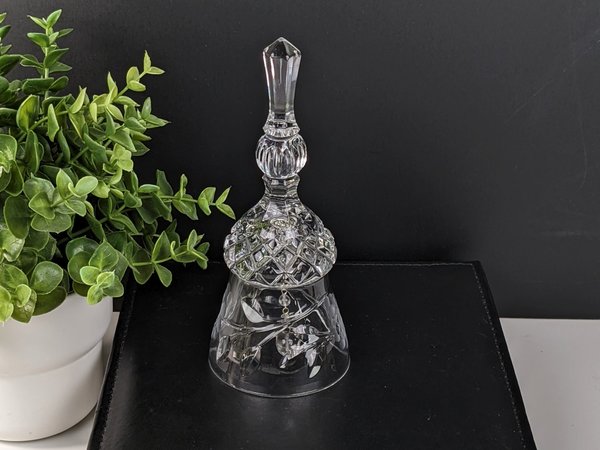 Vintage Etched Crystal Bell