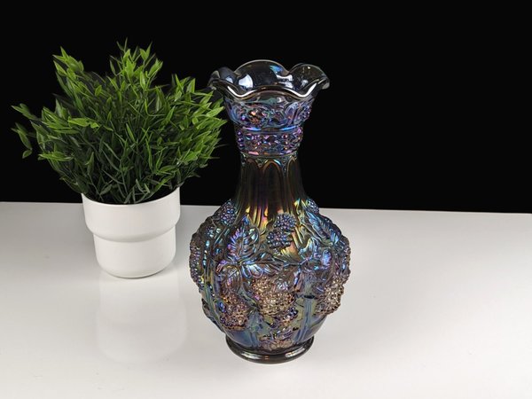 Imperial Glass Loganberry Carnival Glass 10" Flower Vase