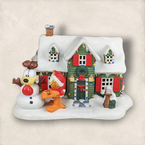 Danbury Mint 1994 Garfield's Christmas Village