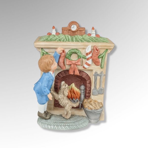 1984 Enesco "By the Chimney with Care" Music Box