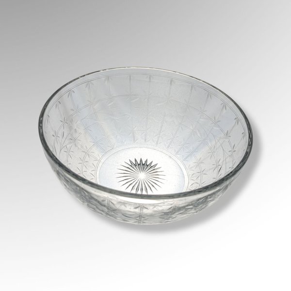 Vintage 9" Glass Serving Bowl