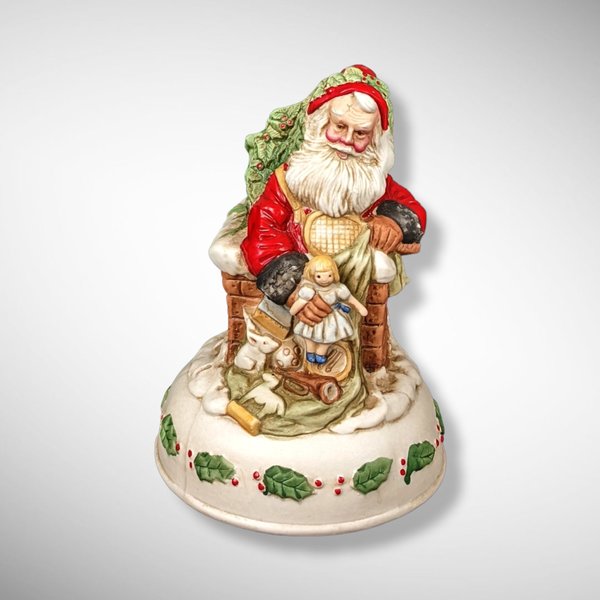 1985 Enesco Ceramic Saint Nicholas Music Box