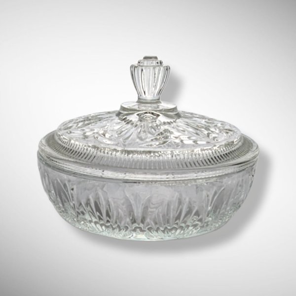 Avon Fostoria Glass Powder Bowl