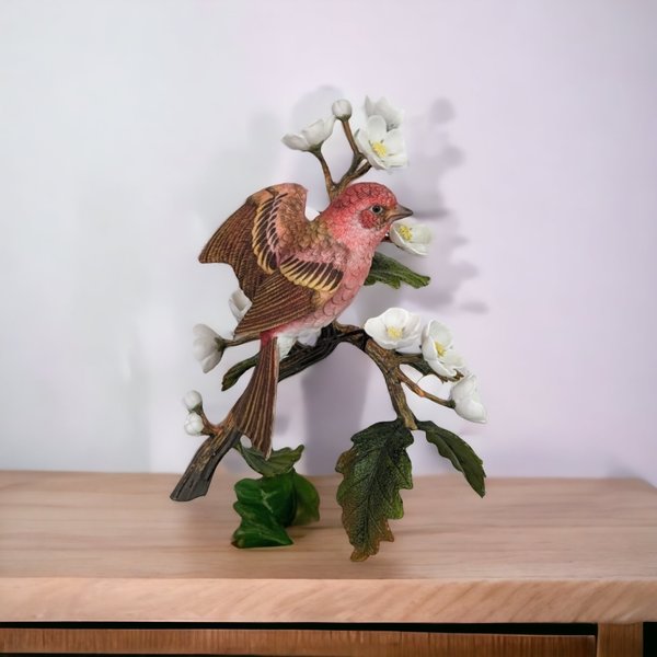 Vintage Purple Bird Figurine