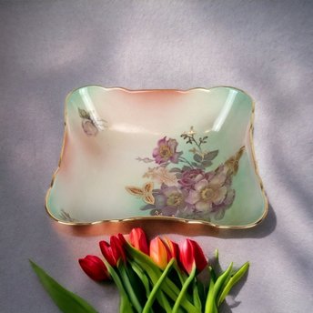 Vintage Schuman Arzberg Floral Nut/Trinket Dish