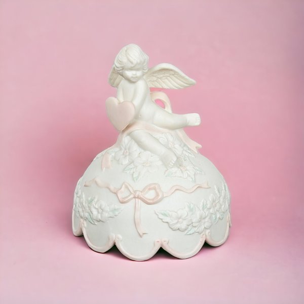 San Francisco Music Box Ceramic Cherub Music Box