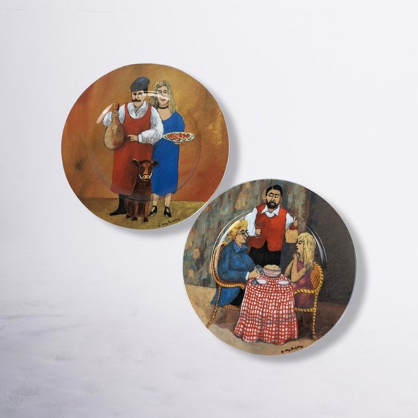 Tuscan Storefronts by Guy Buffet Salad Plate, Your Choice