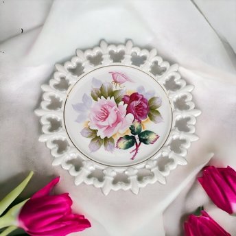 Hand Painted Vintage Plate 