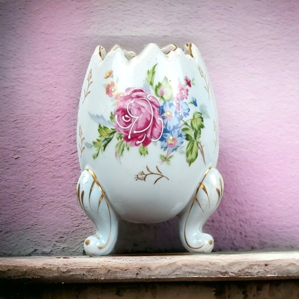 Vintage Napcoware Egg Vase/Bowl - Charming Collectible Decor