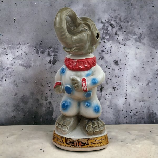 Empty 1968 Jim Beam Elephant Decanter