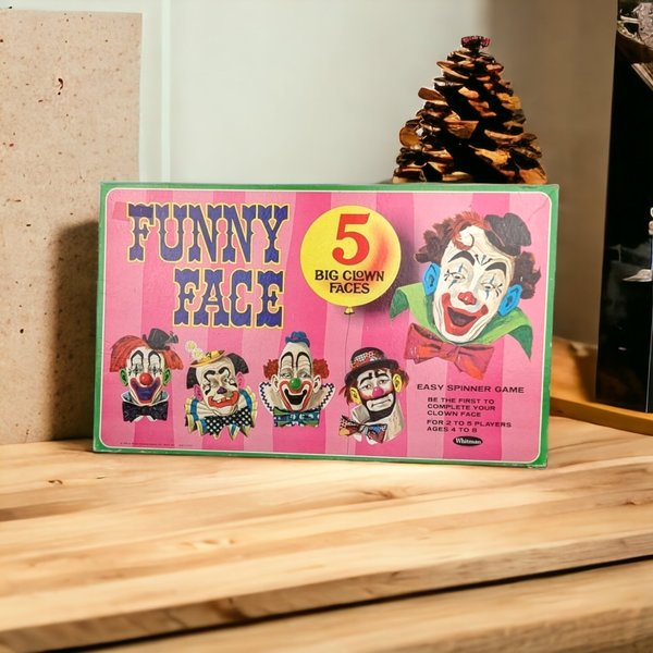 Vintage 1968 Funny Face Clown Game: Nostalgic Fun and Laughter