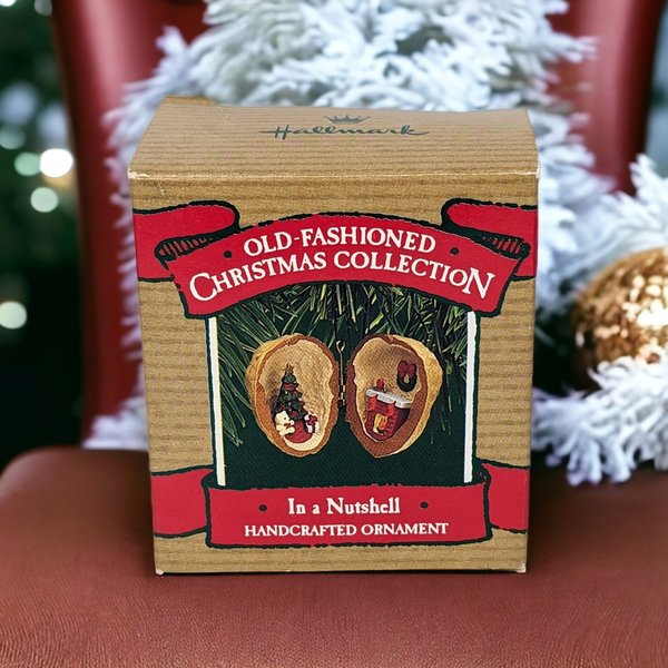 1987 Hallmark 'Old Fashioned In a Nutshell' Christmas Ornament