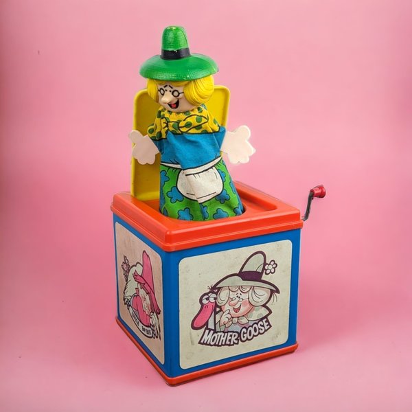 1976 Mattel Mother Goose Jack in the Box: Classic Nostalgic Toy