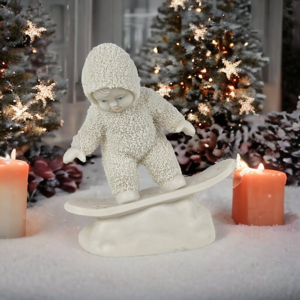 2000 Dept. 56 Snowbabies "In The Groove" Figurine - Charming Collectible Winter Decor